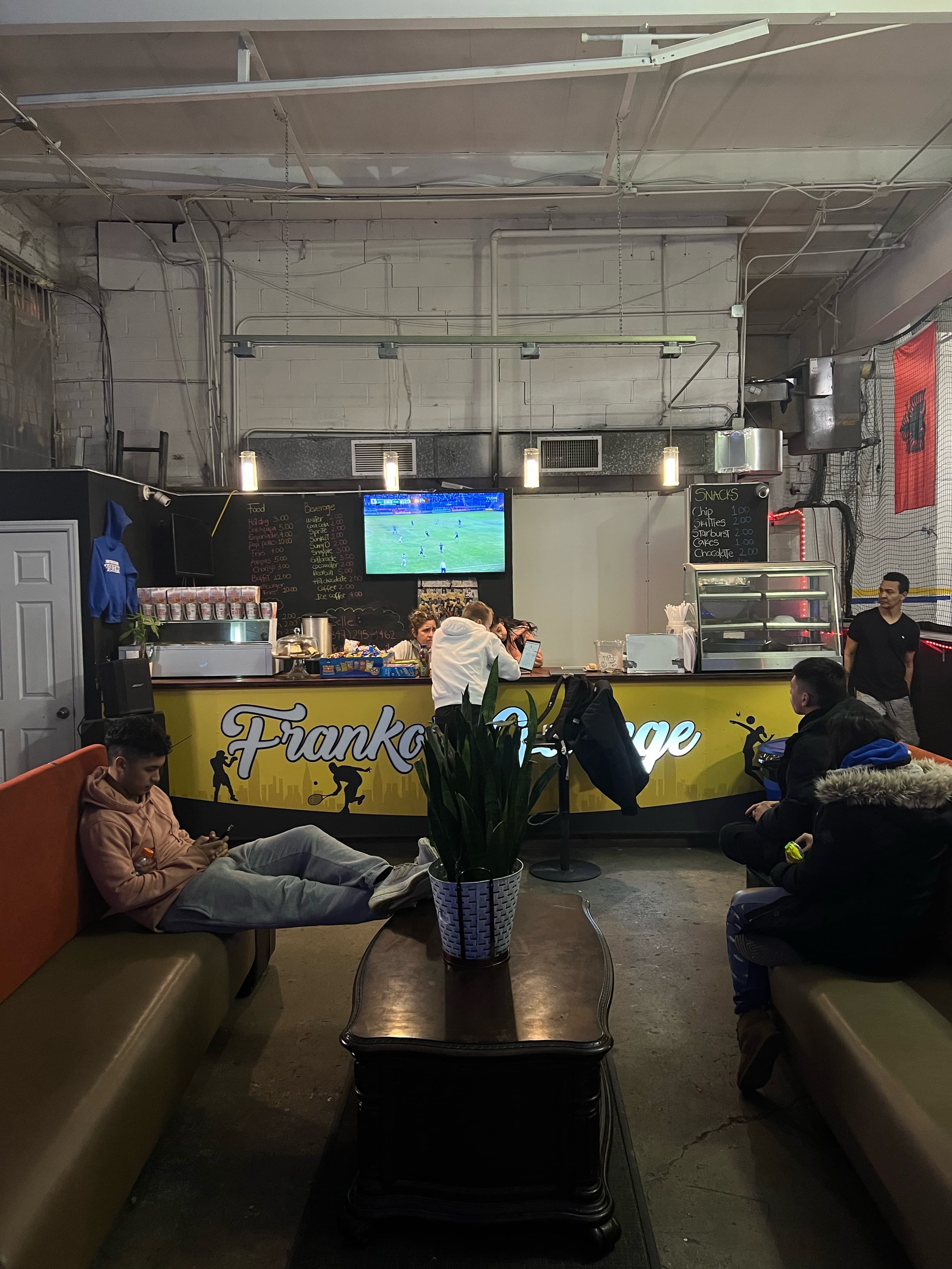 inside franko's garage