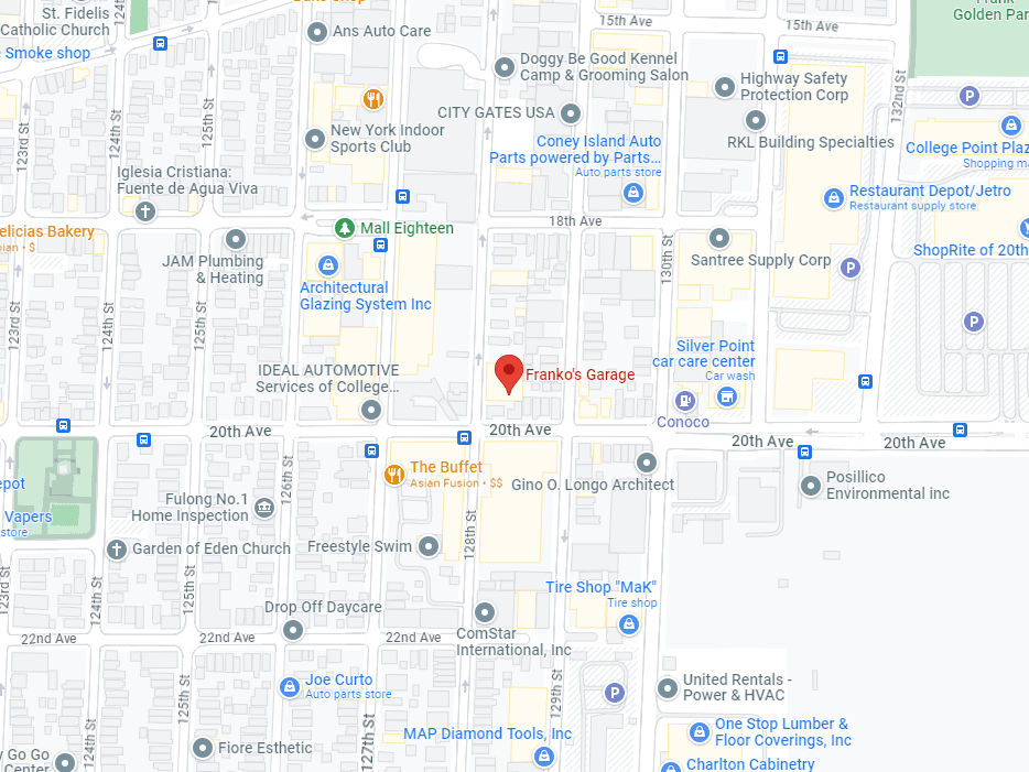 map of frankos garage location